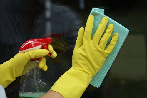 Airbnb cleaner preparing a Fulham apartment for the next guest