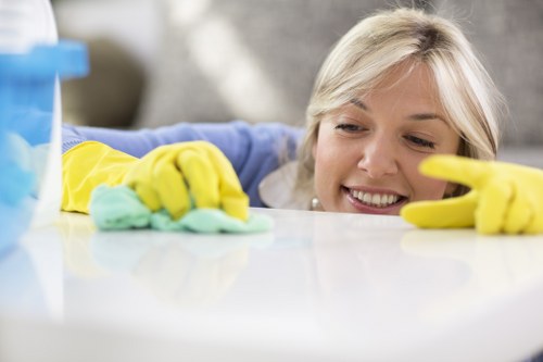 Local cleaners handling a renovated property in Fulham