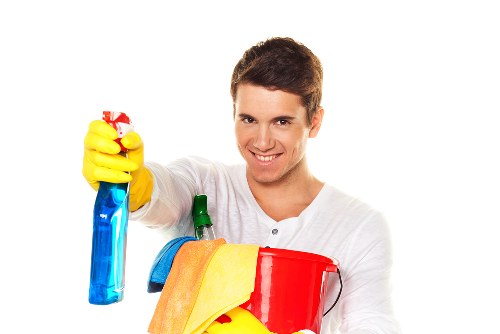 Stairwell cleaning in a Fulham residential property